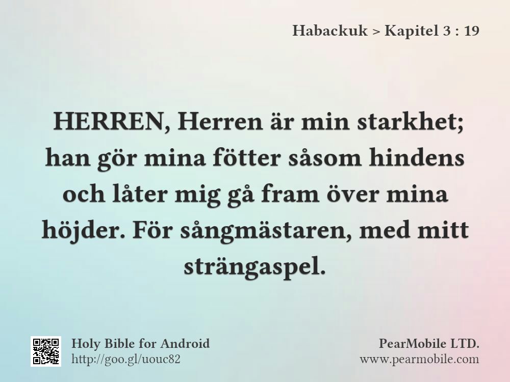 Habackuk, Kapitel 3:19